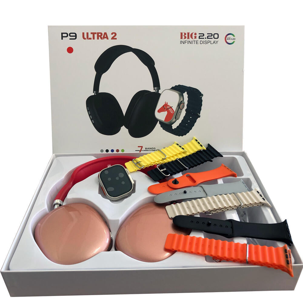 KIT SMARTWATCH ULTRA + AURICULARES ULTRA P9